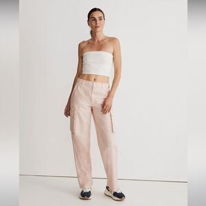 Madewell NWT Garment-Dyed Low-Slung Straight Cargo Pants Size 29